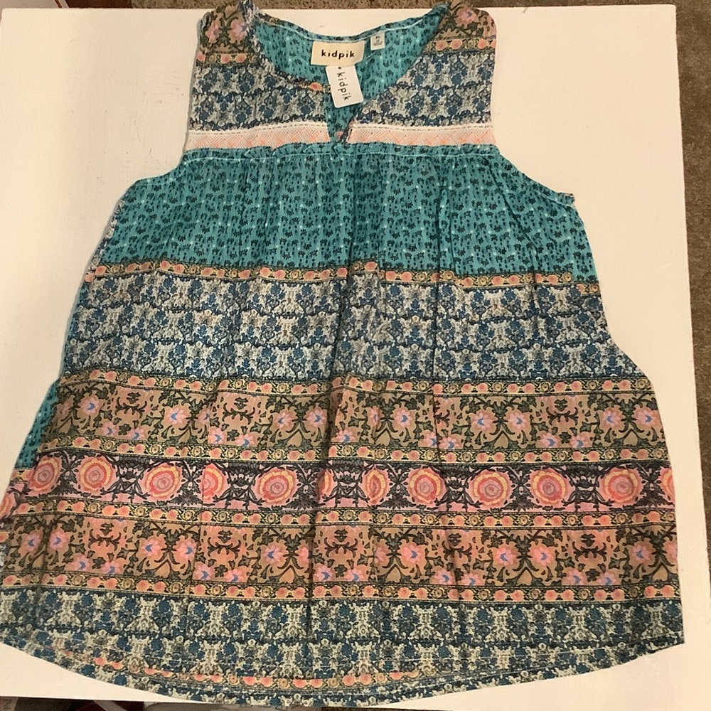Kidpik Colorful Patterned Sleeveless Top